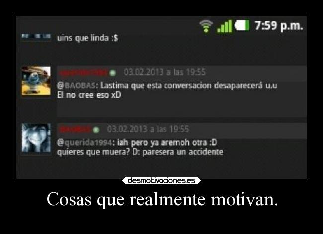 Cosas que realmente motivan. - 