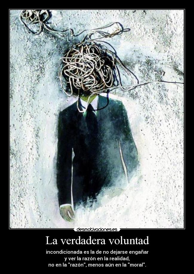 La verdadera voluntad -