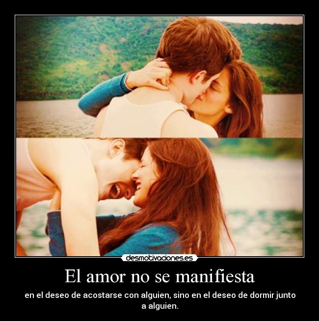 El amor no se manifiesta -