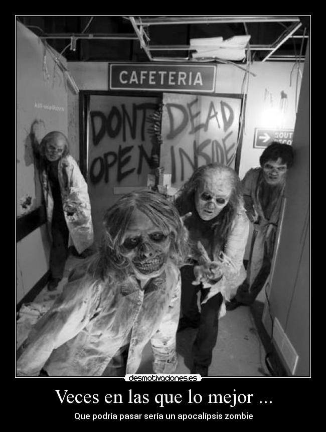 carteles rutherfordio the walking dead zombies apocalipsis zombie waltk desmotivaciones