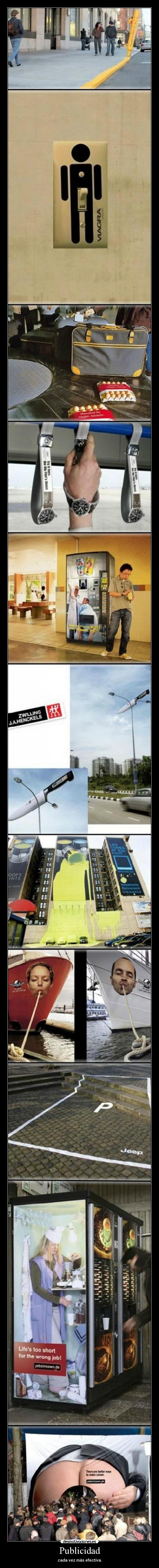 Publicidad - cada vez más efectiva.