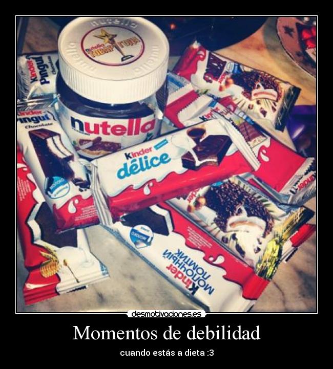 Momentos de debilidad - cuando estás a dieta :3