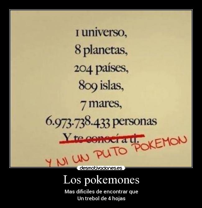Los pokemones -