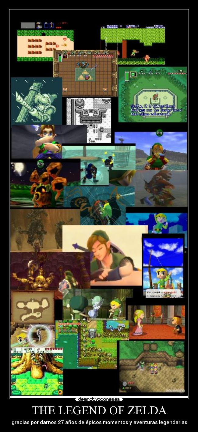 THE LEGEND OF ZELDA - gracias por darnos 27 años de épicos momentos y aventuras legendarias
