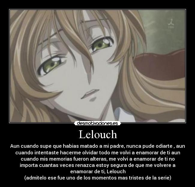 carteles animes codegeass zero shirley lelouch desmotivaciones