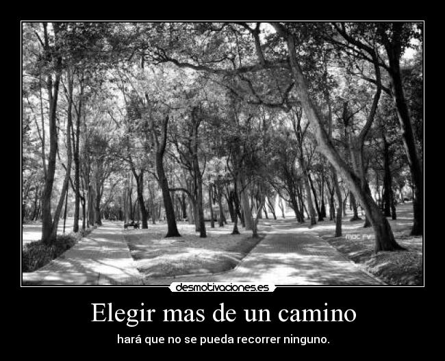 carteles los caminos vida desmotivaciones