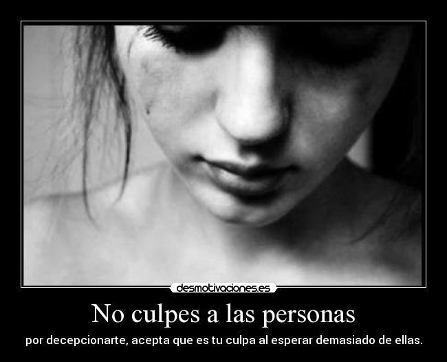 No culpes a las personas - 