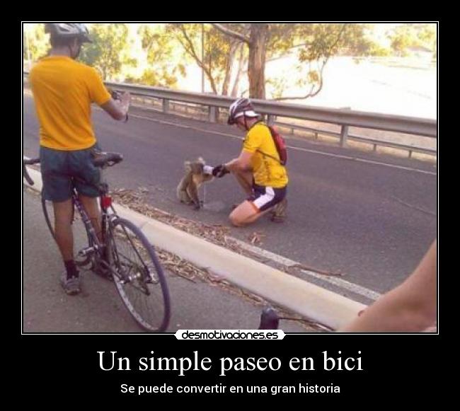 Un simple paseo en bici - Se puede convertir en una gran historia