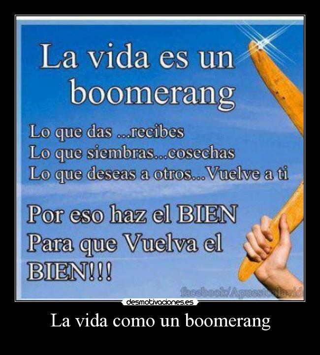 La vida como un boomerang - 