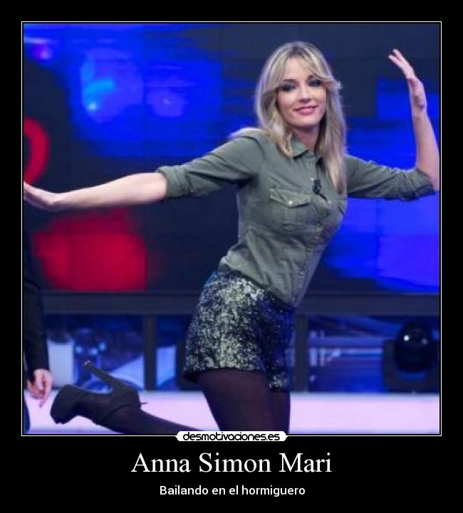 Anna Simon Mari - Bailando en el hormiguero