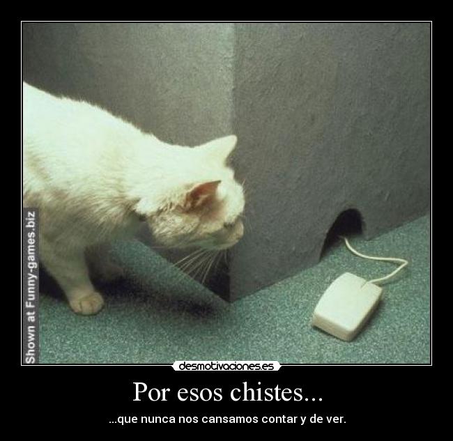 Por esos chistes... - ...que nunca nos cansamos contar y de ver.