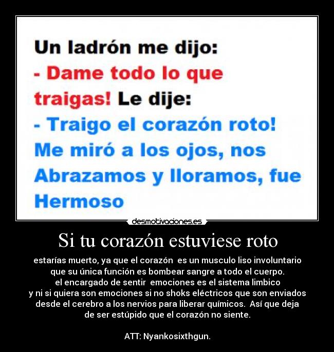 Si tu corazón estuviese roto - 