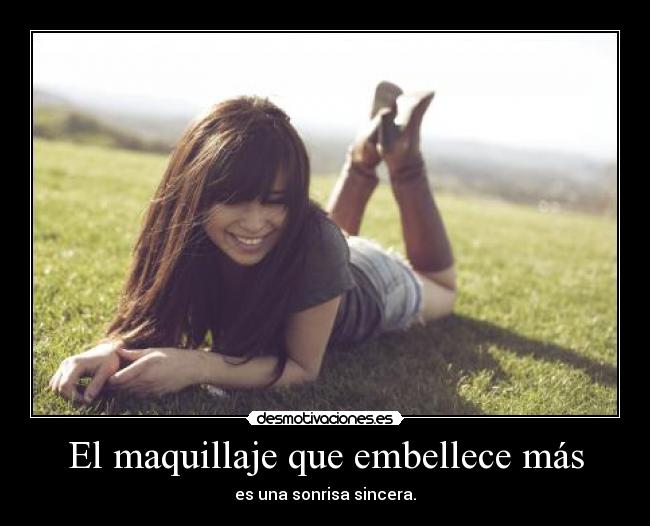 El maquillaje que embellece más -