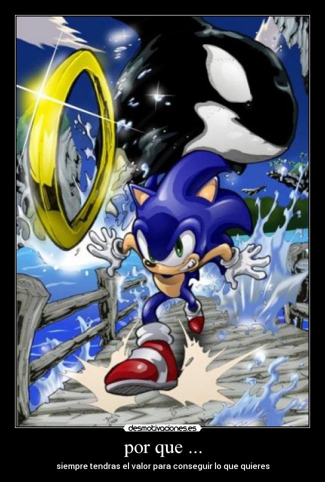 carteles valor sonic adventure desmotivaciones