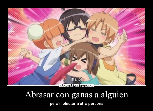 Abrasar con ganas a alguien - 