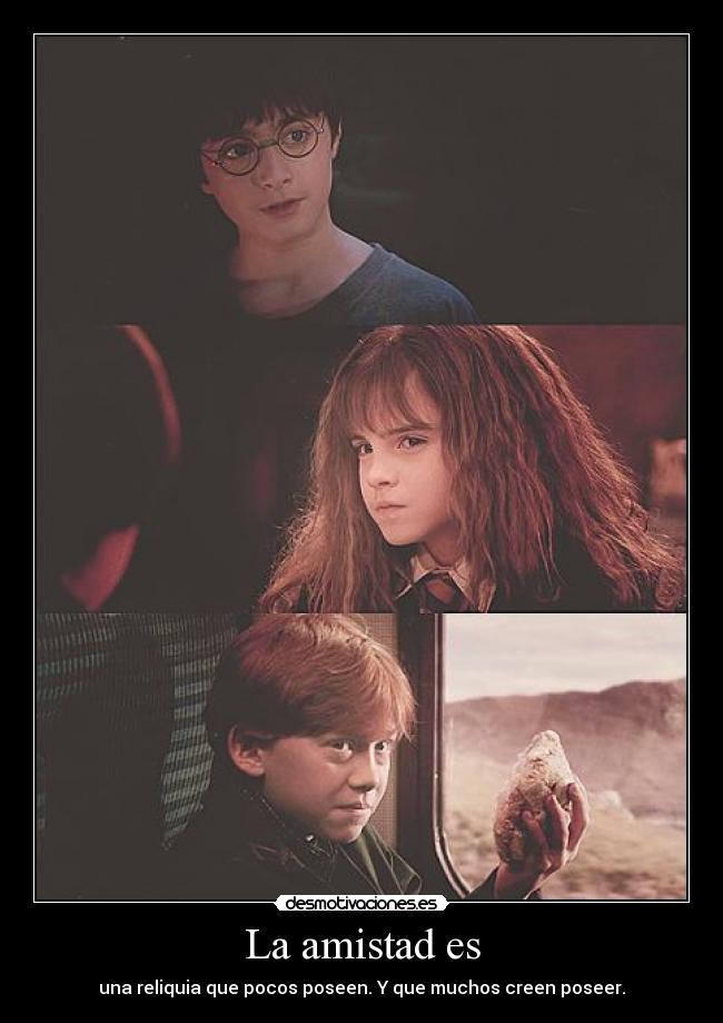 La amistad es - una reliquia que pocos poseen. Y que muchos creen poseer.