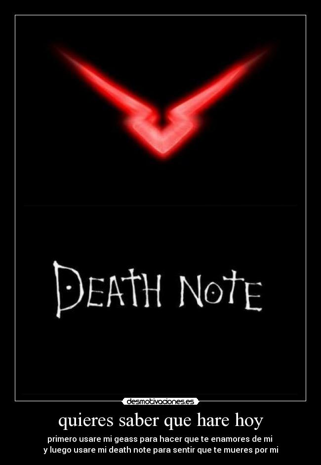carteles animes deathnote codegeass desmotivaciones