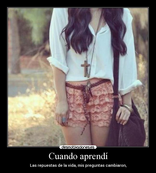 Cuando aprendí -