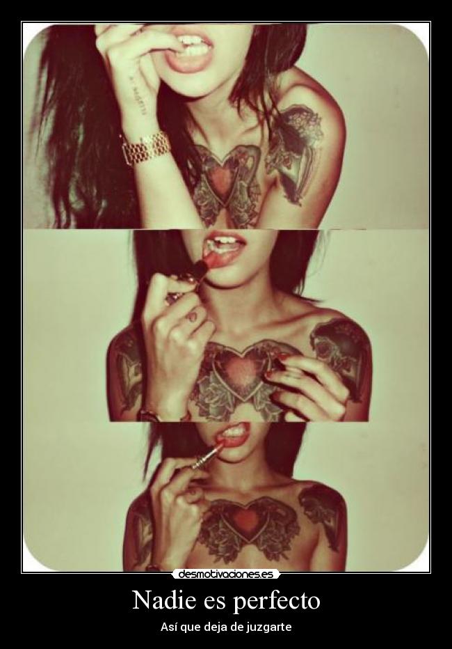 Nadie es perfecto - Así que deja de juzgarte