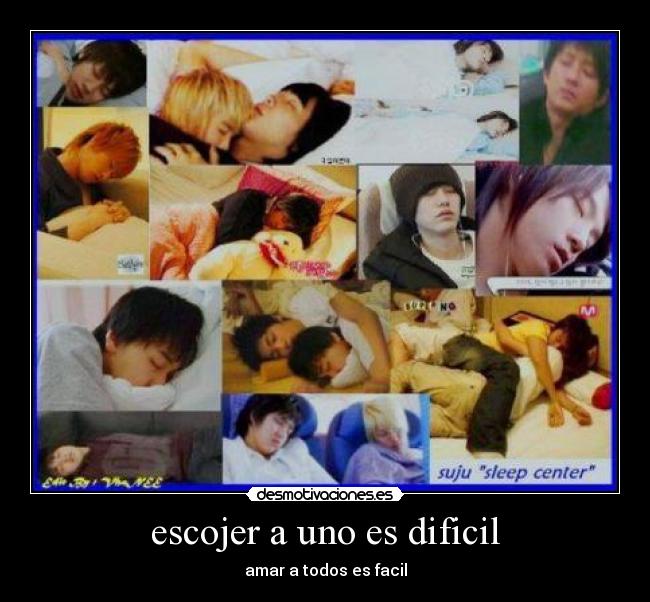 escojer a uno es dificil -