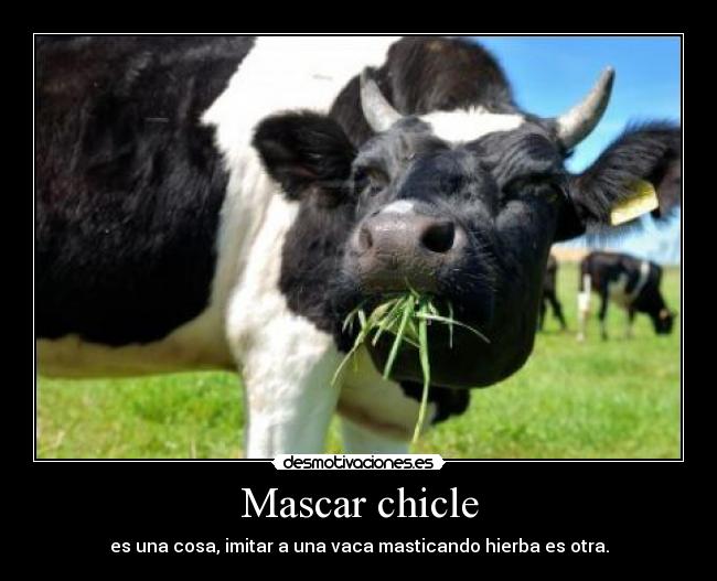 Mascar chicle -