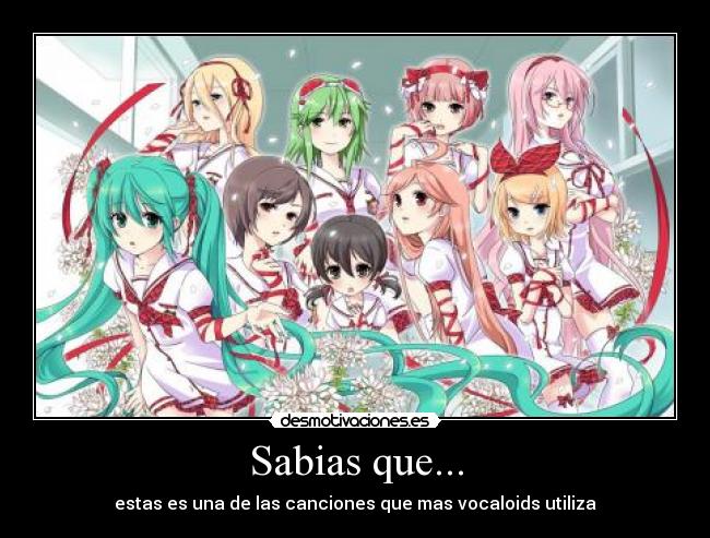 carteles miku lily gumi meiko yuki miki nekomura luka rin vocaloid muwigaraklan otaku hatsune kagamine desmotivaciones
