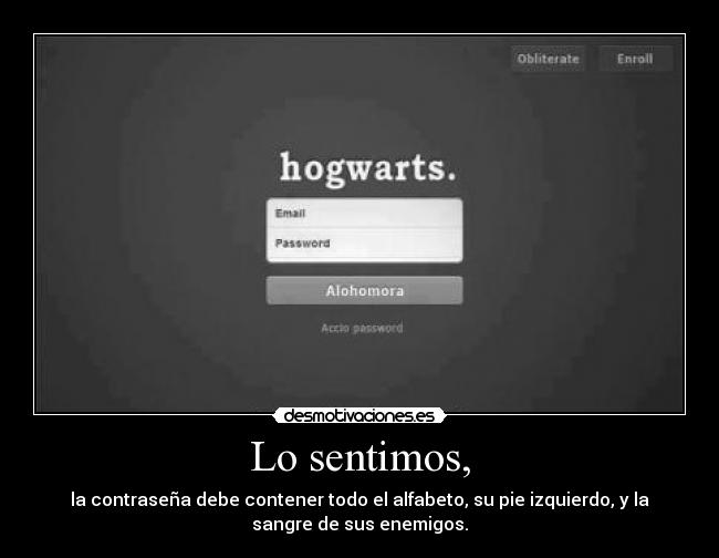 Lo sentimos, - 