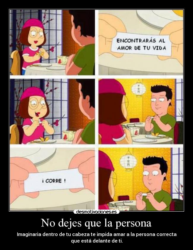 No dejes que la persona -