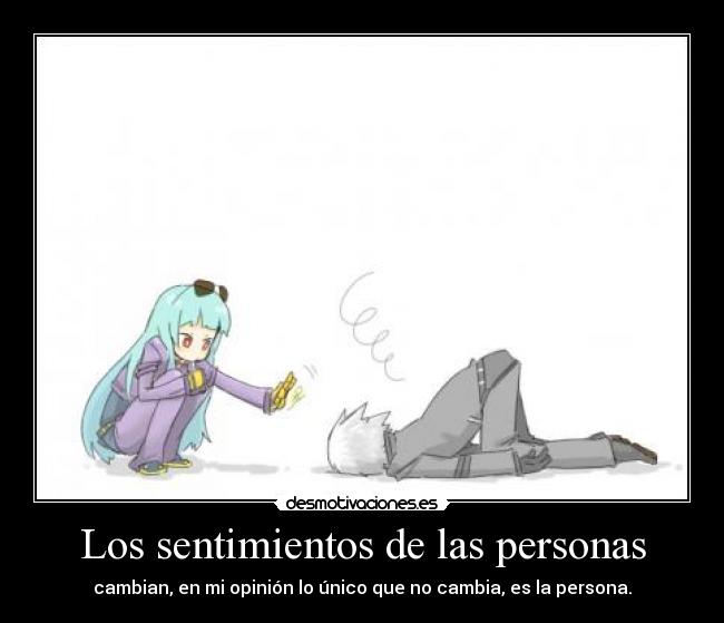 Los sentimientos de las personas - 