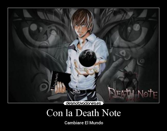 Con la Death Note -