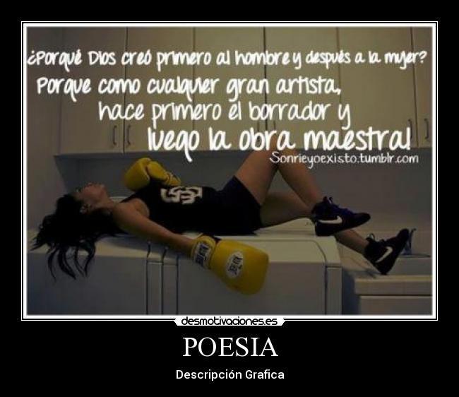 POESIA - Descripción Grafica