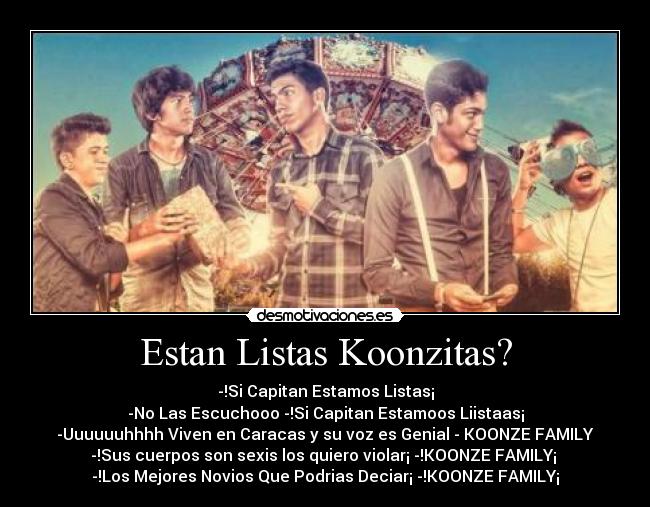Estan Listas Koonzitas? -