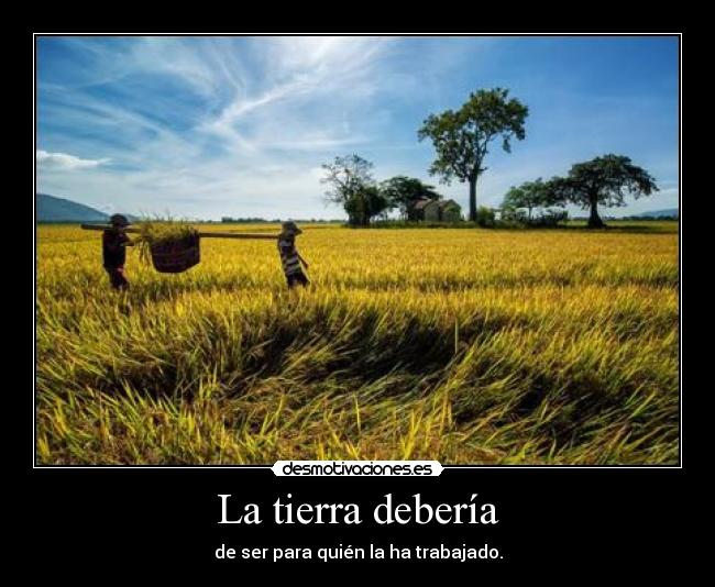 La tierra debería - 