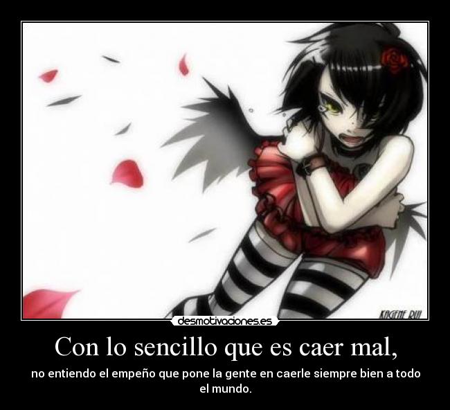 carteles con sencillo que caer mal desmotivaciones