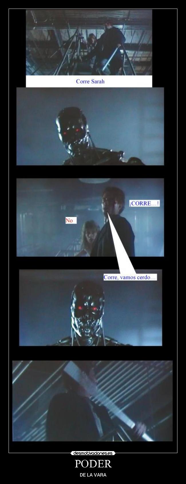 carteles terminator poder vara desmotivaciones