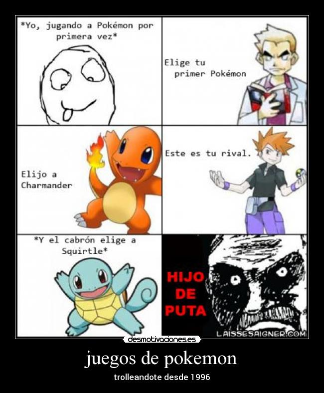 juegos de pokemon - trolleandote desde 1996