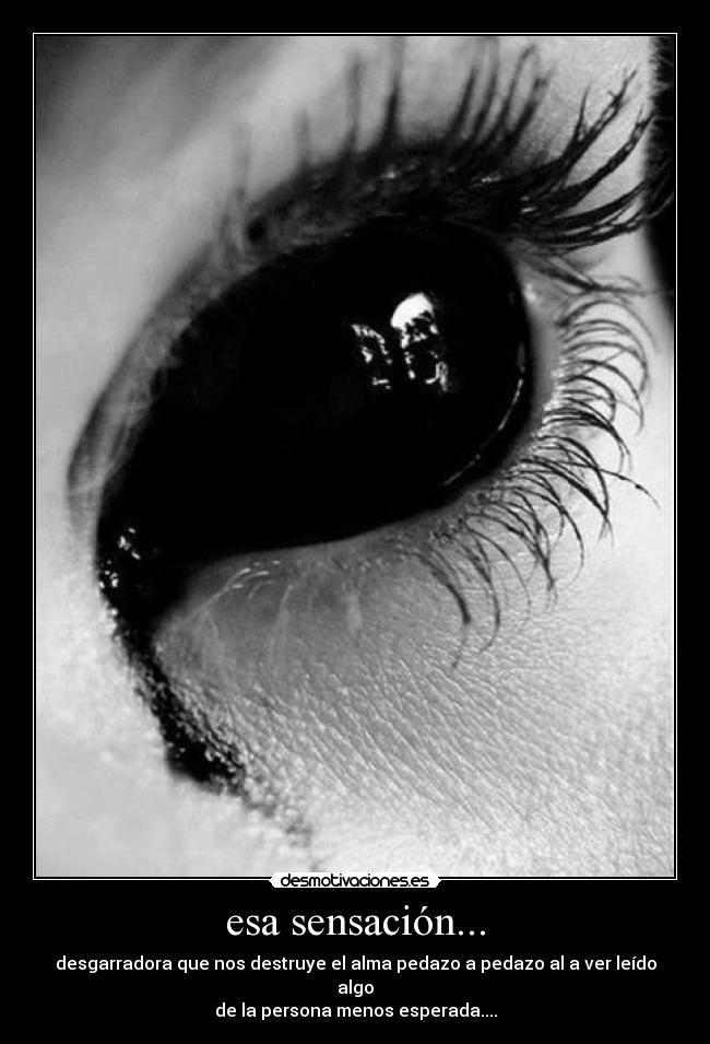 esa sensación... -