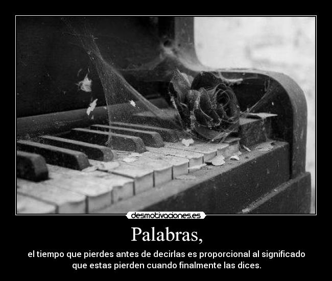 Palabras, - 