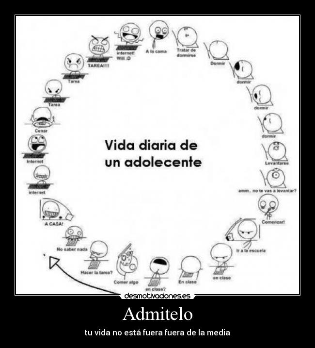 Admitelo - tu vida no está fuera fuera de la media