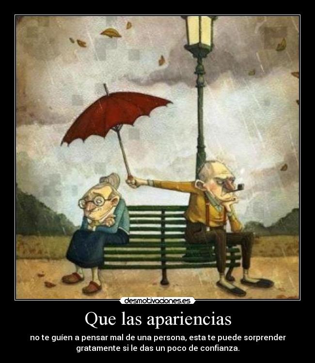 Que las apariencias -