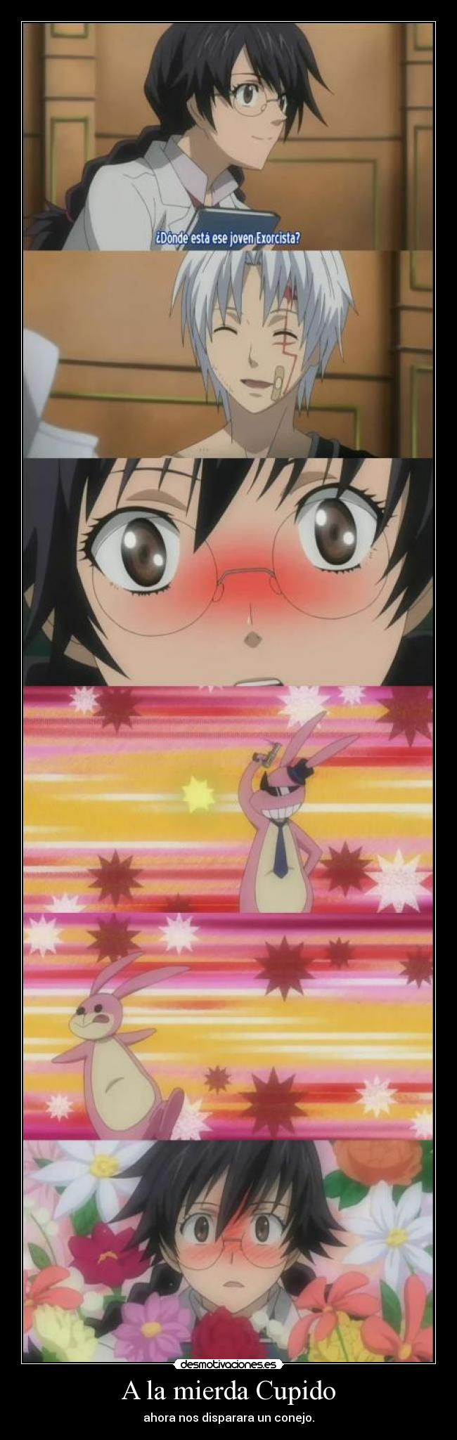 A la mierda Cupido - ahora nos disparara un conejo.