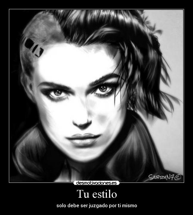 Tu estilo - solo debe ser juzgado por ti mismo