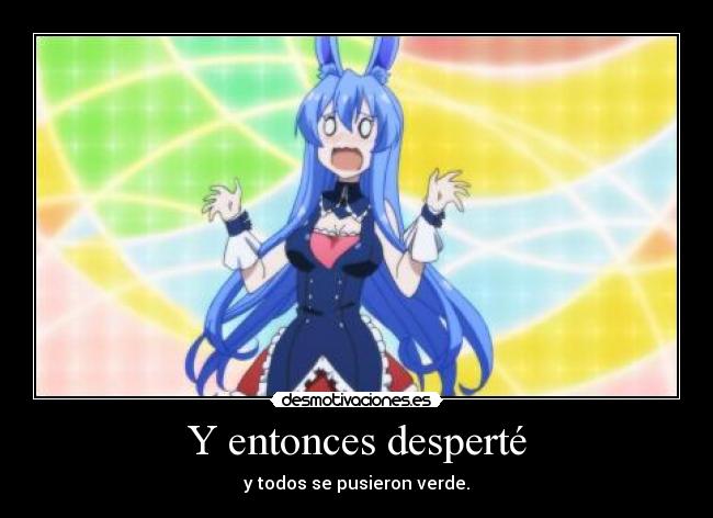 carteles klanotaku harukaze anime mondai tachi kuro usagi todos somos verdes desmotivaciones