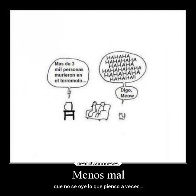 Menos mal -