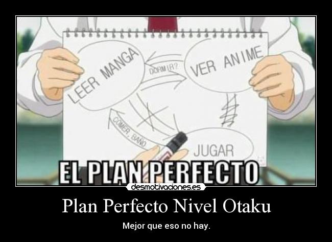 Plan Perfecto Nivel Otaku - Mejor que eso no hay.