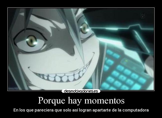 carteles anime computadora desmotivaciones