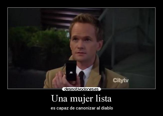 Una mujer lista - es capaz de canonizar al diablo