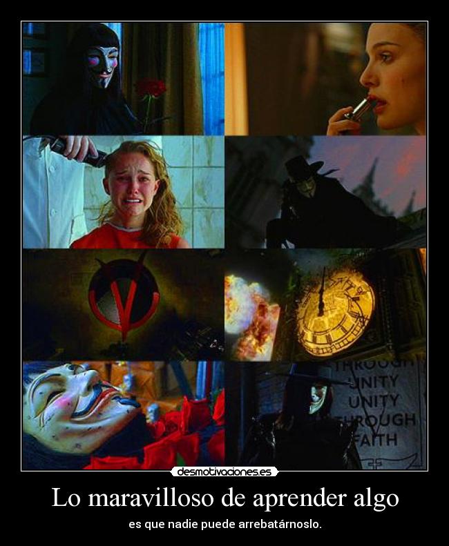 Lo maravilloso de aprender algo -