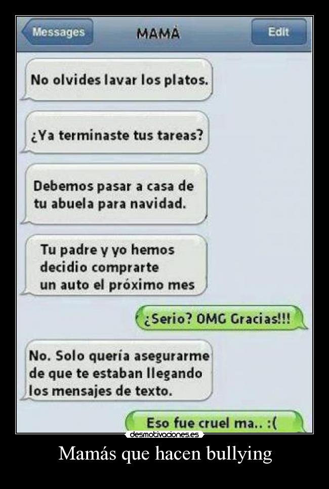Mamás que hacen bullying -