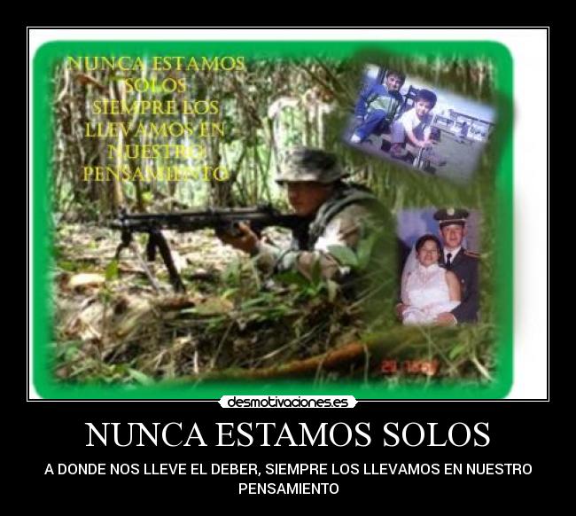 NUNCA ESTAMOS SOLOS - 